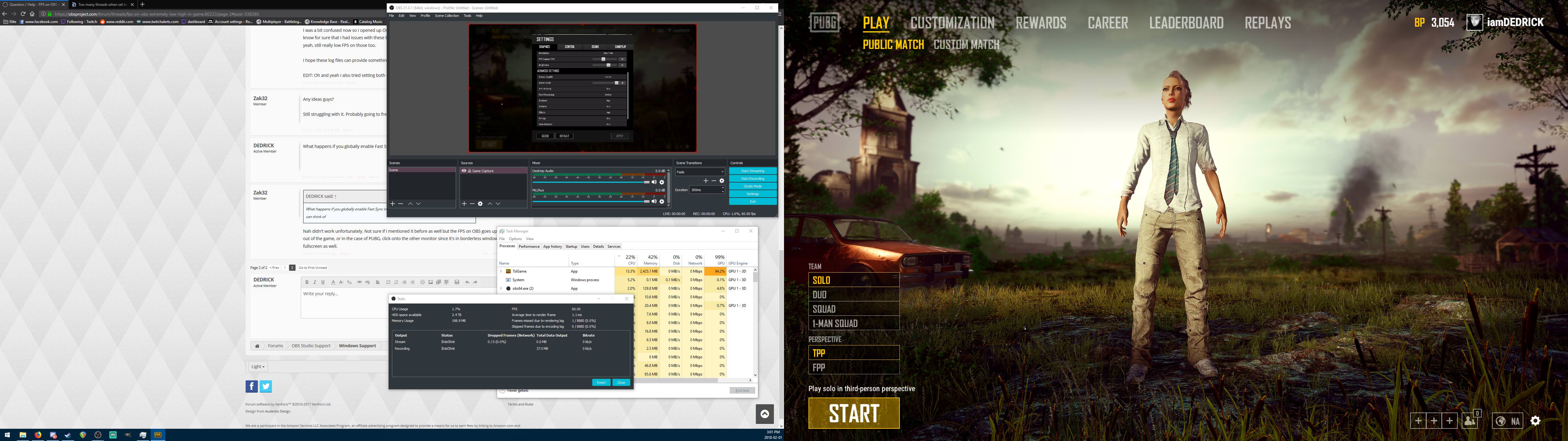 Obs low fps on stream