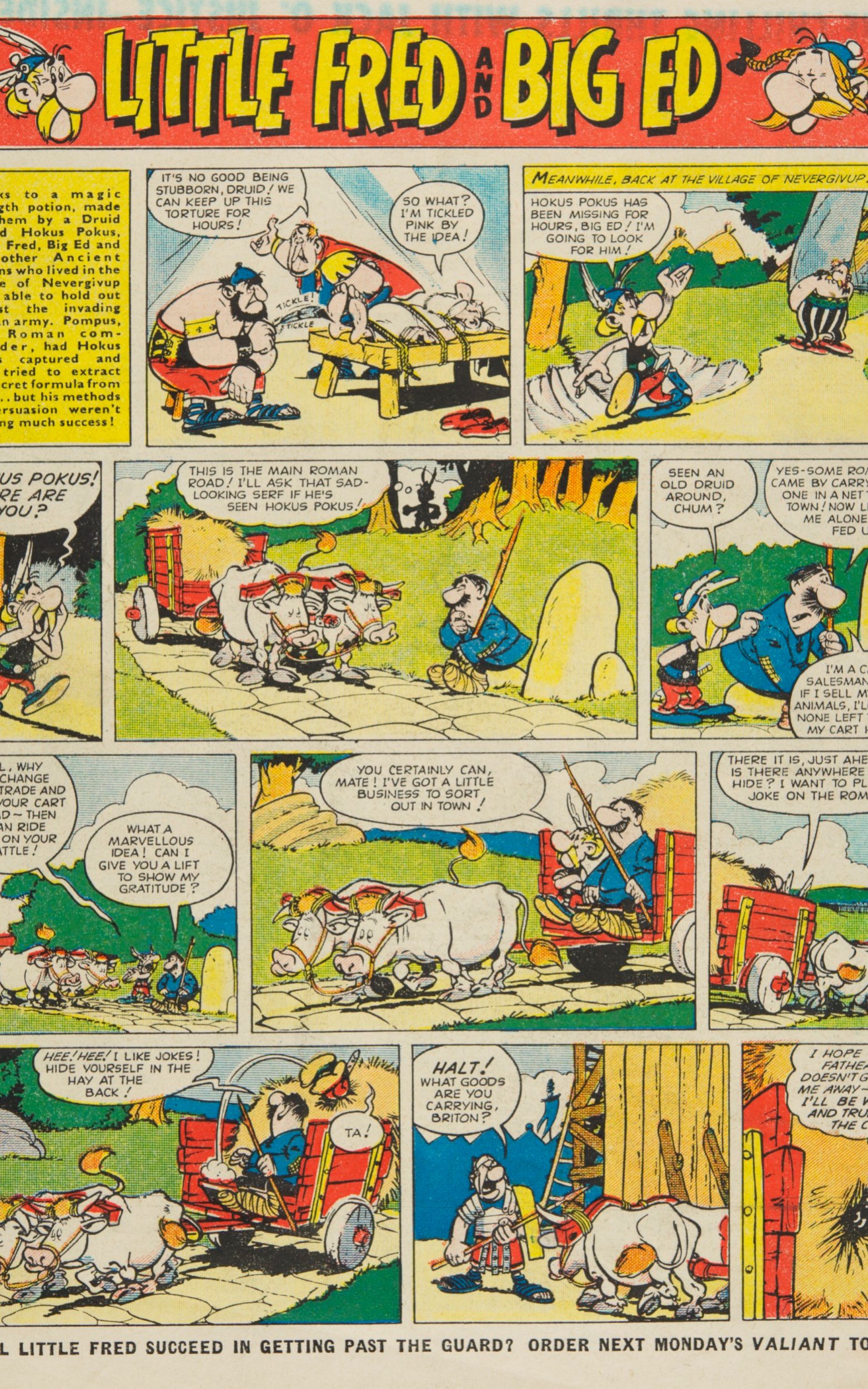 Famous comics asterix and obelix