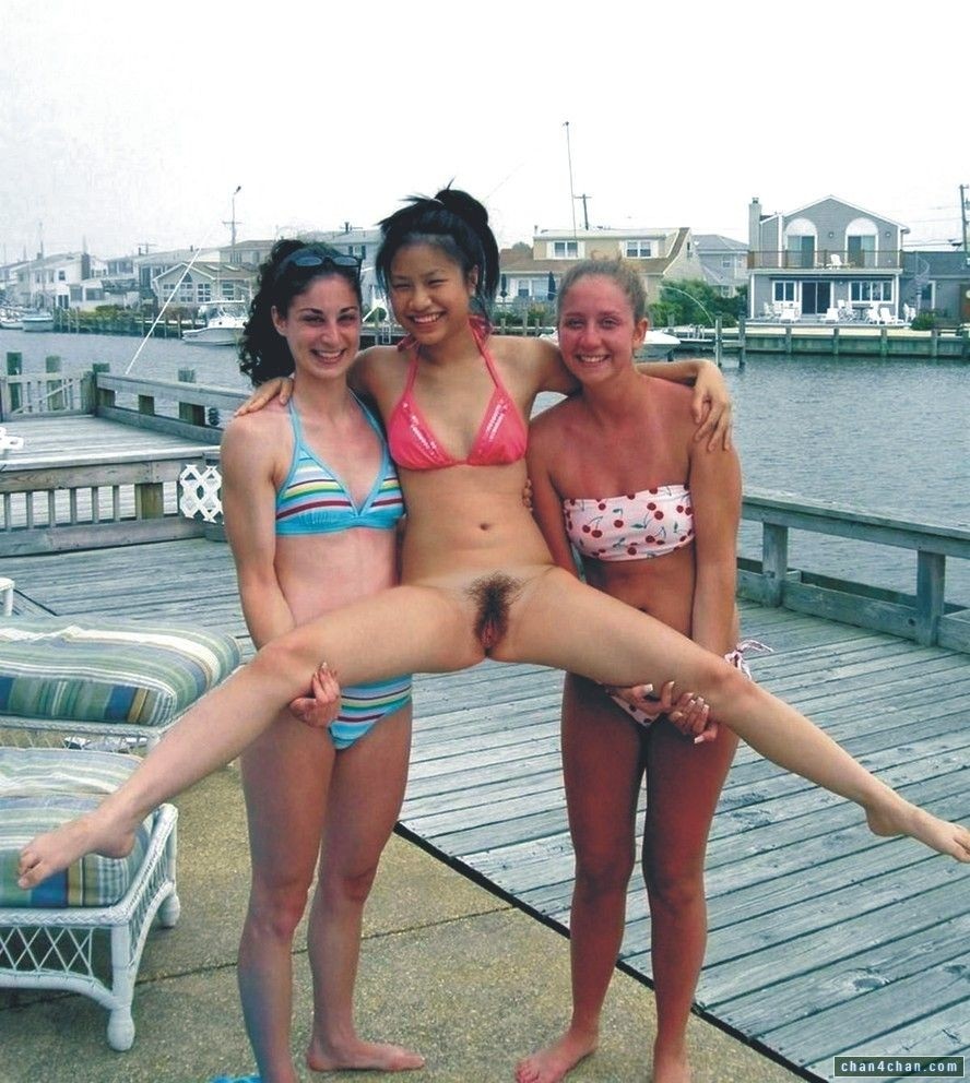 Girls naked with friends