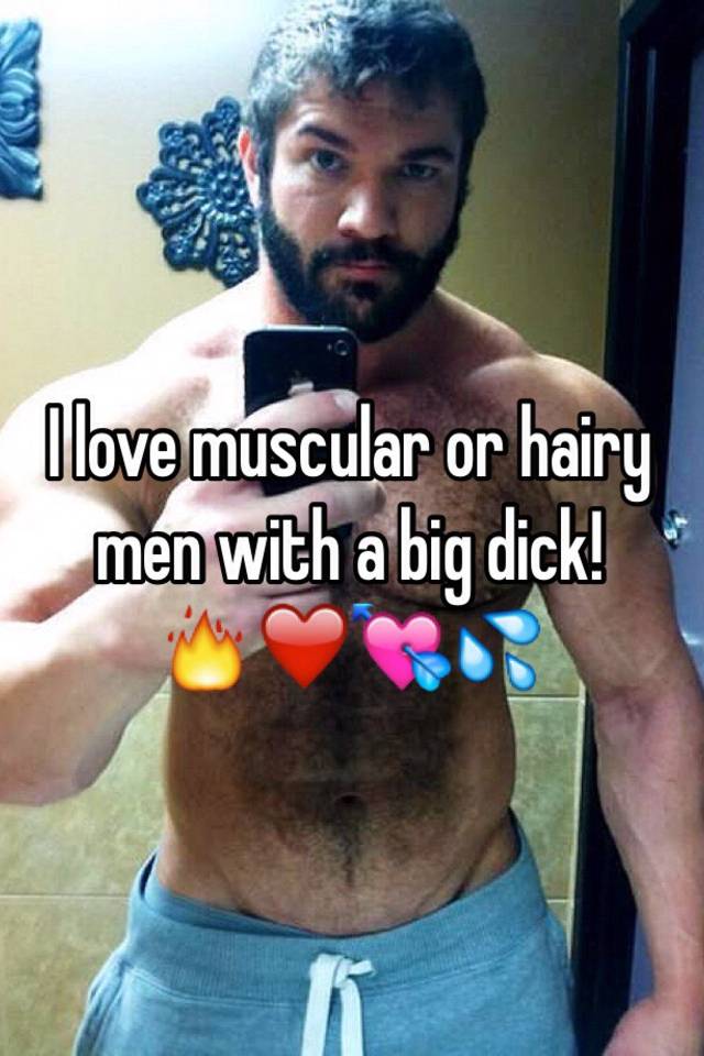 Big hairy muscle men